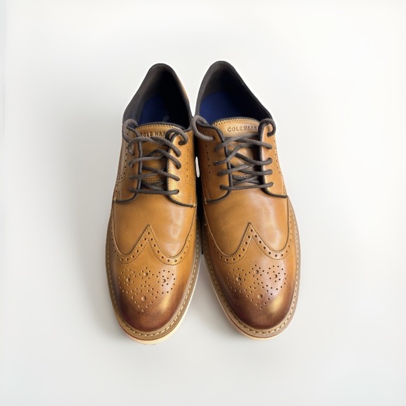 Cole Haan 11 M Go To Wing Oxford in British Tan Classic Preppy Office Chic